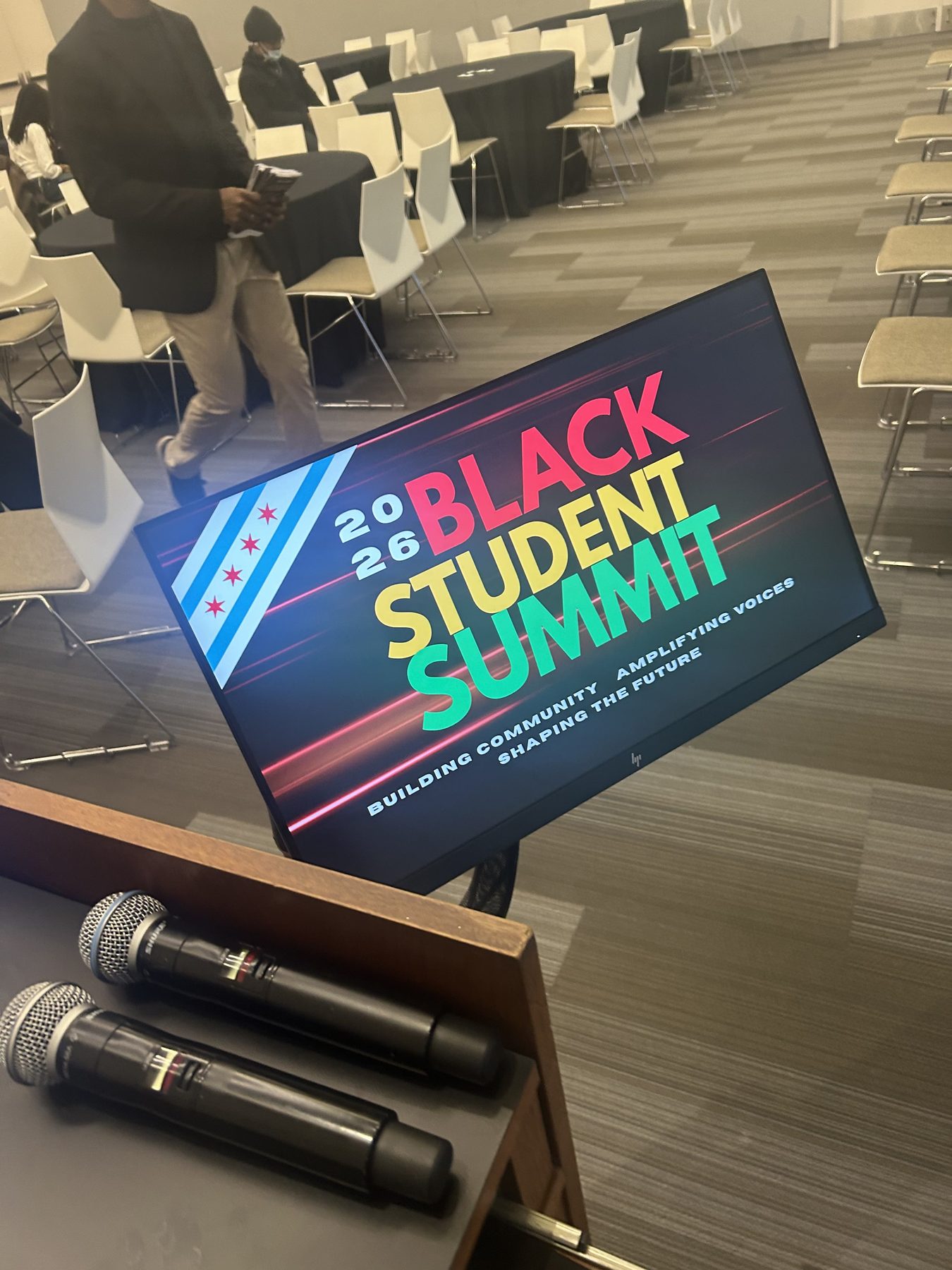 Students networking at the Black Student Summit