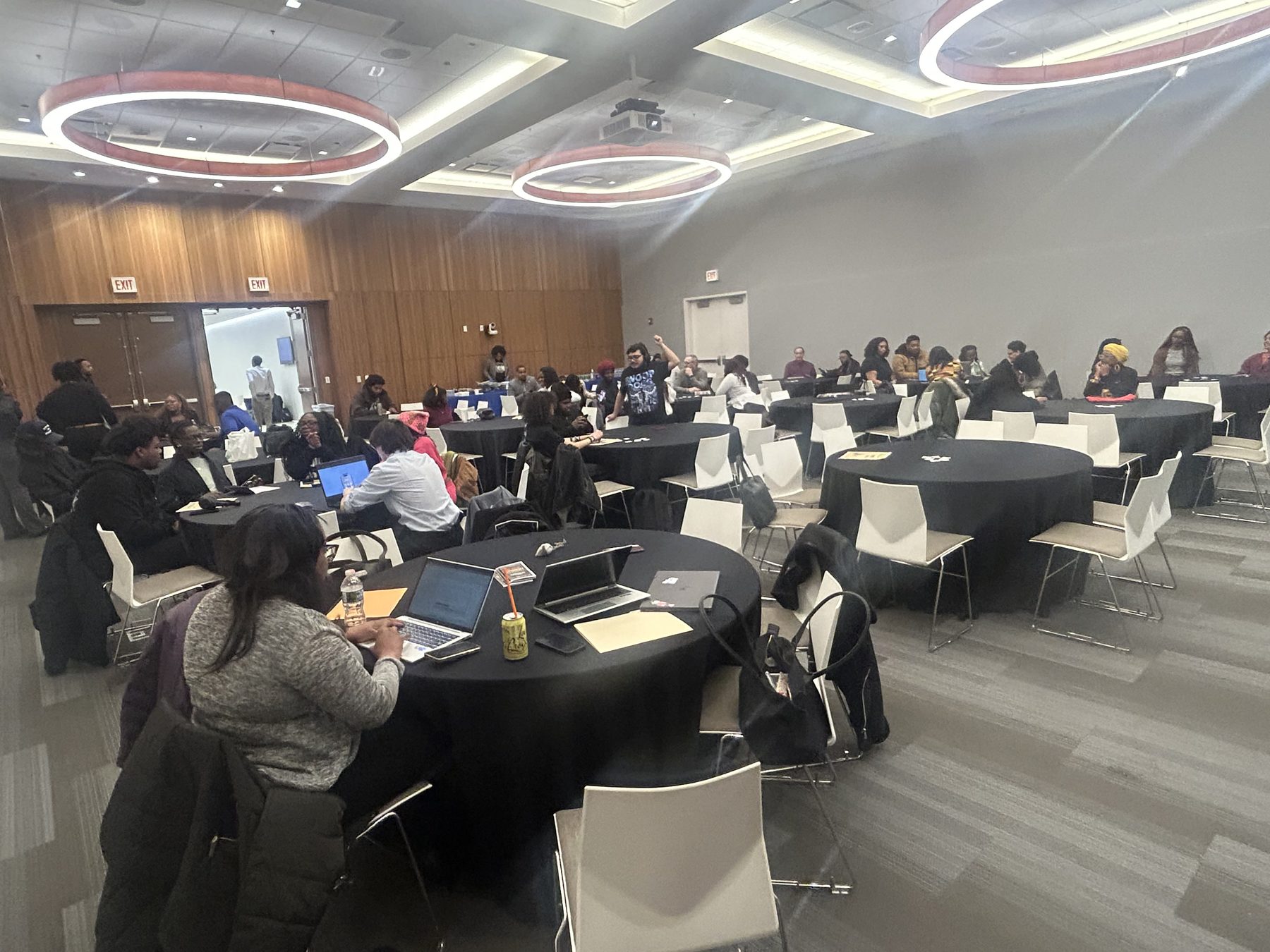 Students working together at the Black Student Summit